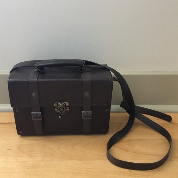 Vintage Style Brown Boxy Handbag - Picture 5 of 7